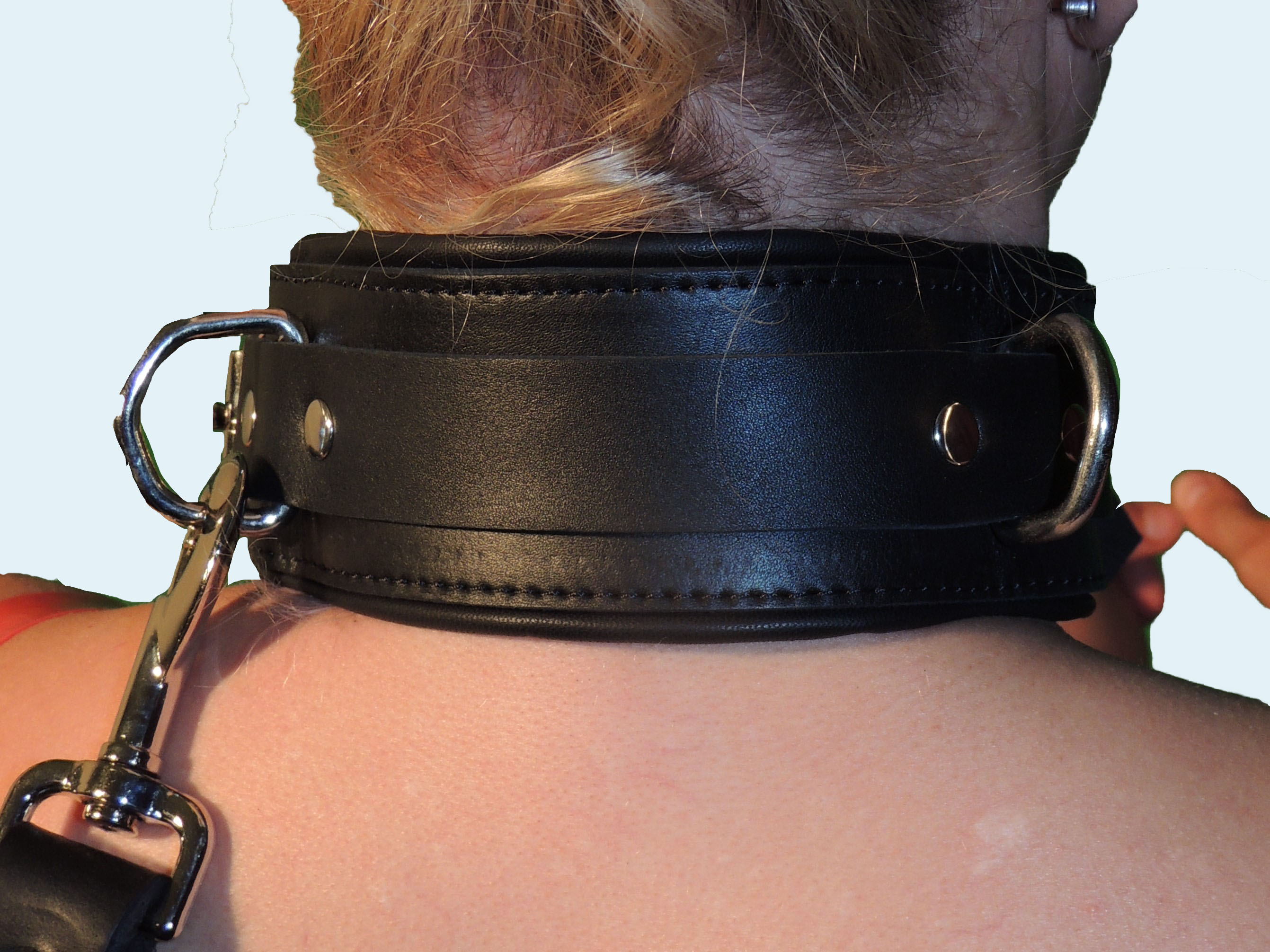 Padded Leather Collar And Leash Set Sinners UK